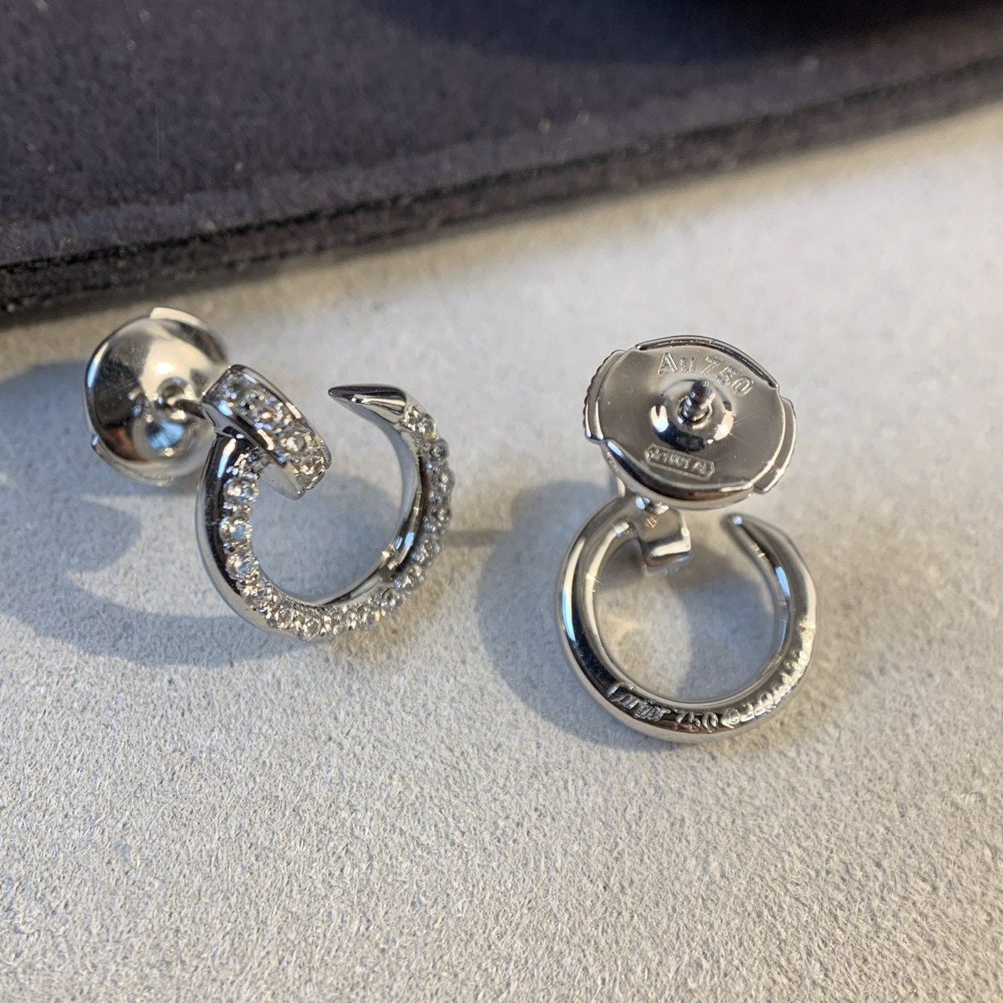 [Noble Jewelry]JUSTE EARRINGS SILVER DIAMONDS