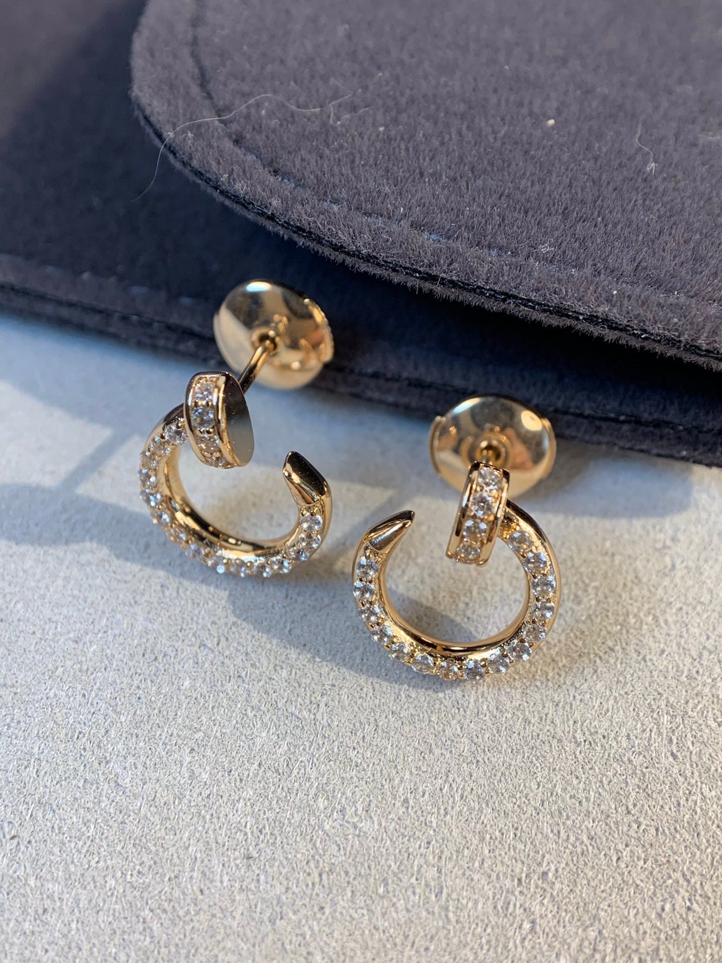 [Noble Jewelry]JUSTE EARRINGS GOLD DIAMONDS