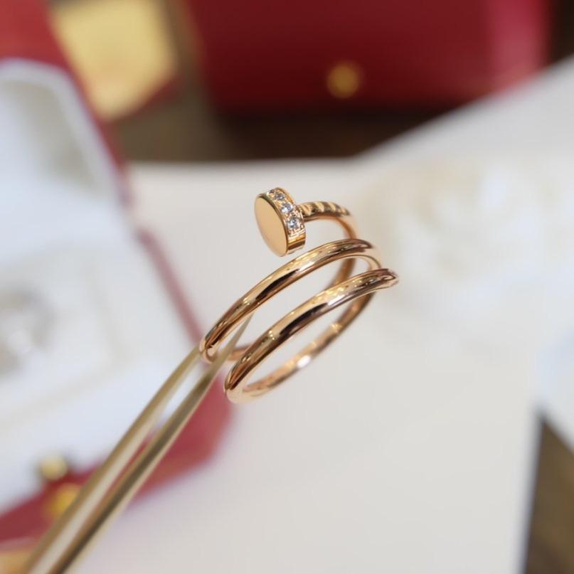 [Noble Jewelry]JUSTE RING 1.8MM PINK GOLD DOUBLE ROW