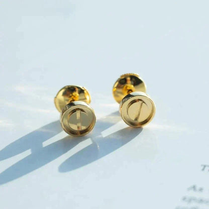 [Noble Jewelry]LOVE EARRINGS GOLD 7.2MM