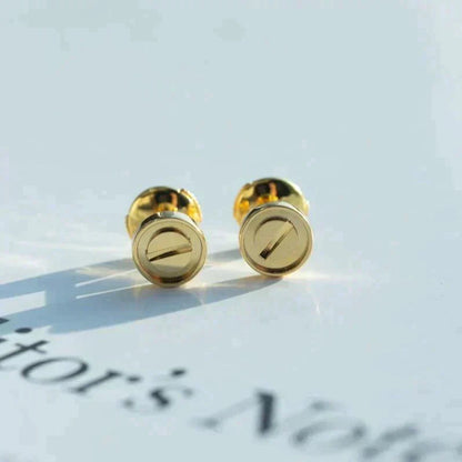 [Noble Jewelry]LOVE EARRINGS GOLD 7.2MM