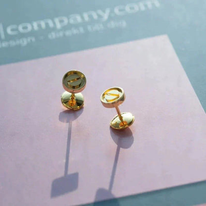 [Noble Jewelry]LOVE EARRINGS GOLD 7.2MM