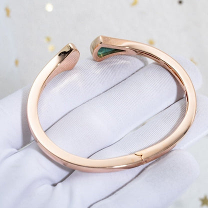 [Noble Jewelry]DREAM BRACELET OPEN MALACHITE PINK GOLD