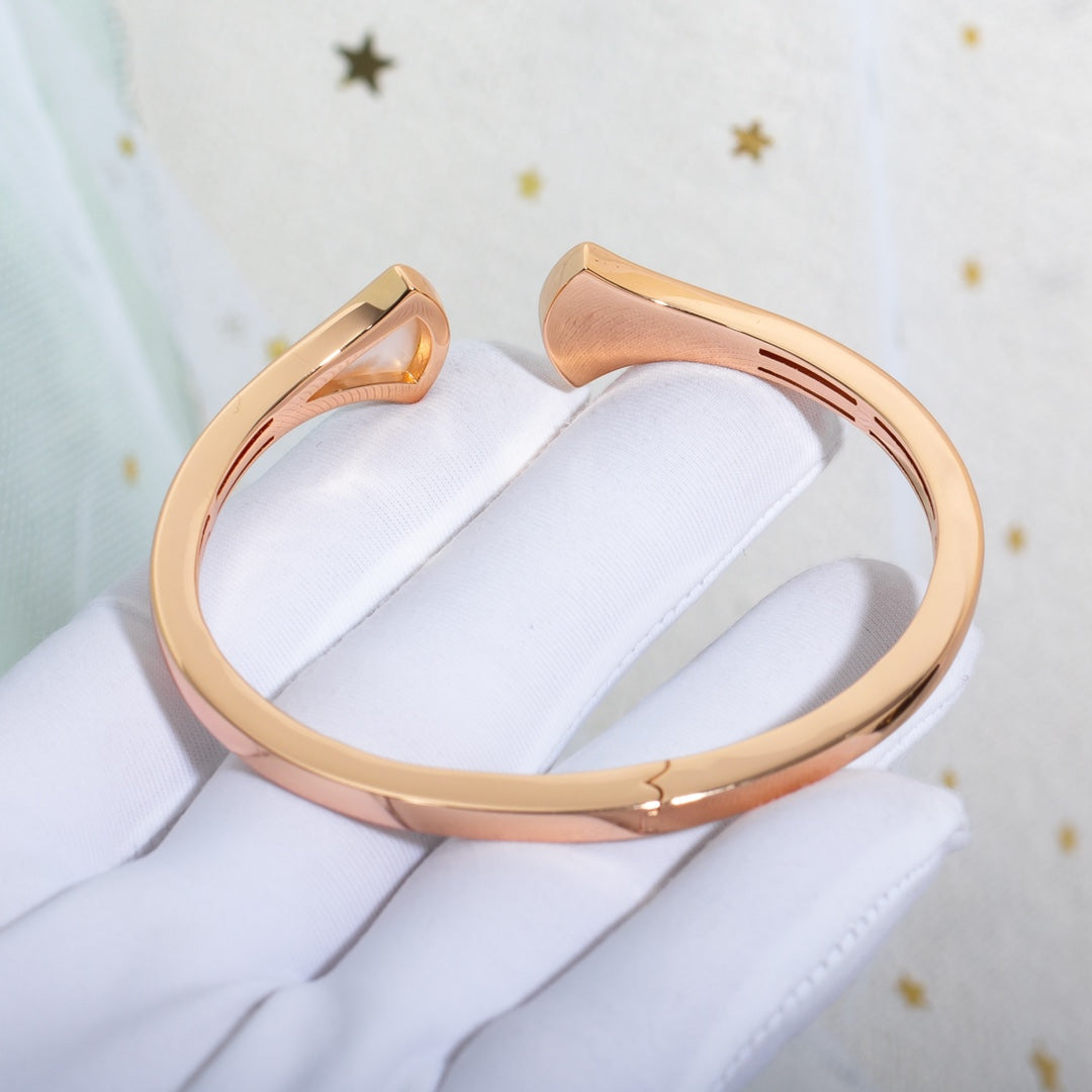 [Noble Jewelry]DREAM BRACELET OPEN PINK GOLD MOP DIAMOND