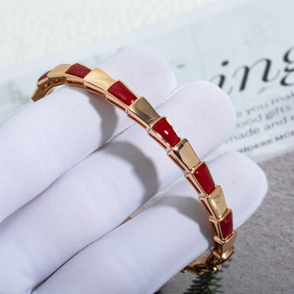 [Noble Jewelry]SERPENTI BRACELET PINK GOLD RUBELLITE