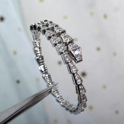 [Noble Jewelry]SERPENTI BRACELET 6MM SILVER DIAMOND