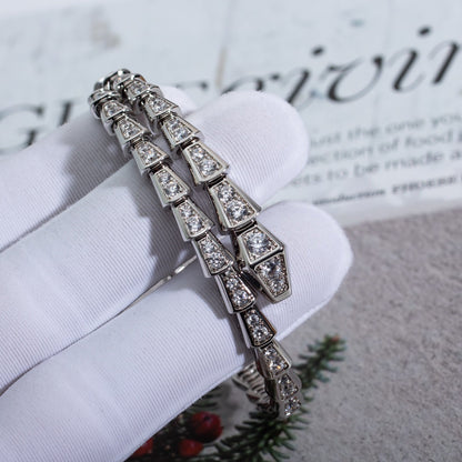 [Noble Jewelry]SERPENTI BRACELET 6MM SILVER DIAMOND