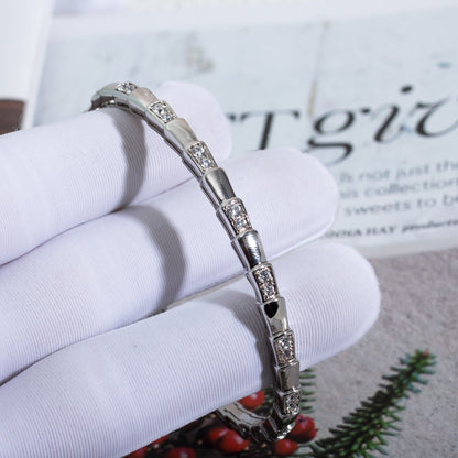 [Noble Jewelry]SERPENTI BRACELET SILVER DIAMOND