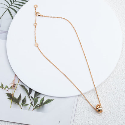 [Noble Jewelry]PARENTESI NECKLACE PINK GOLD