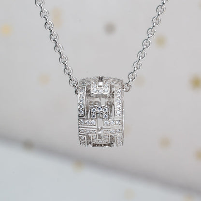 [Noble Jewelry]PARENTESI NECKLACE SILVER DIAMOND