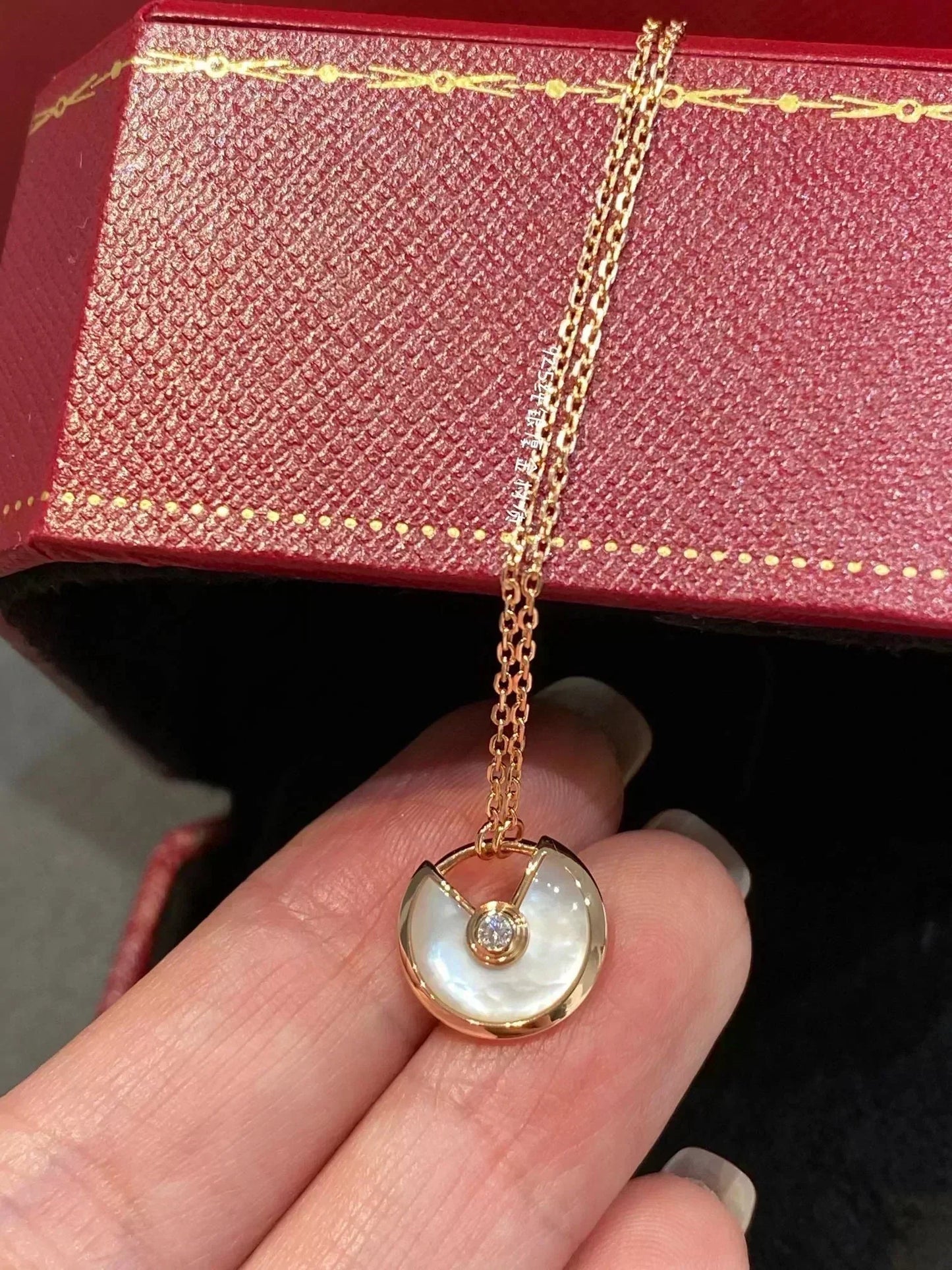 [Noble Jewelry]AMULETTE ROSE GOLD MOP NECKLACE