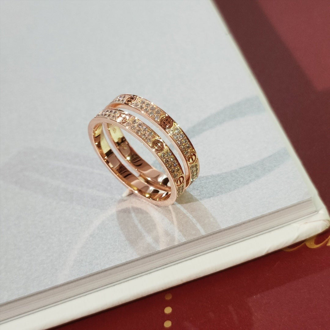 [Noble Jewelry]LOVE RING 2.65MM DIAMOND