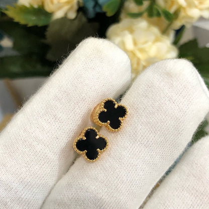 [Noble Jewelry]CLOVER MINI GOLD EARRINGS