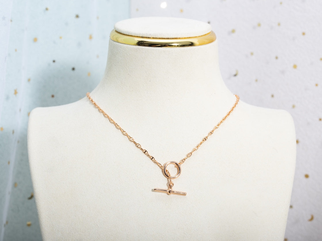 [Noble Jewelry]ECHAPPEE NECKLACE PINK GOLD