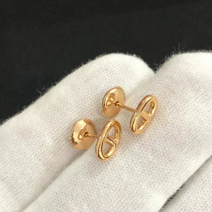 [Noble Jewelry]CHAINE SMALL EARRINGS GOLD AND SILVER