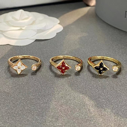 [Noble Jewelry]STAR 1 DIAMOND OPEN RING