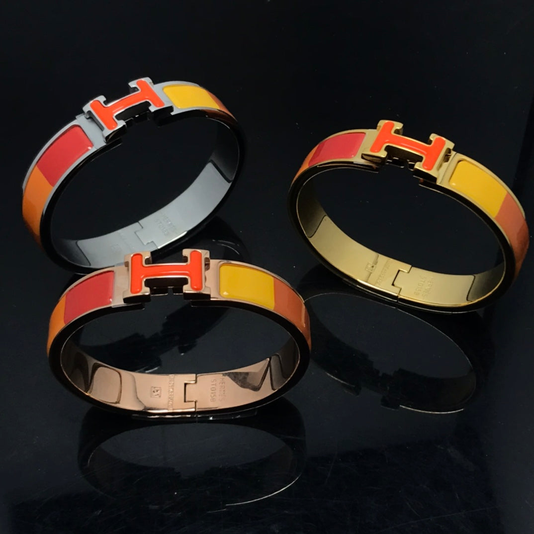 [Noble Jewelry]H BRACELET ORANGE RAINBOW CERAMIC