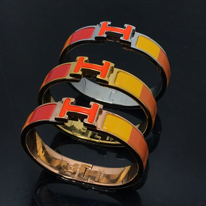 [Noble Jewelry]H BRACELET ORANGE RAINBOW CERAMIC