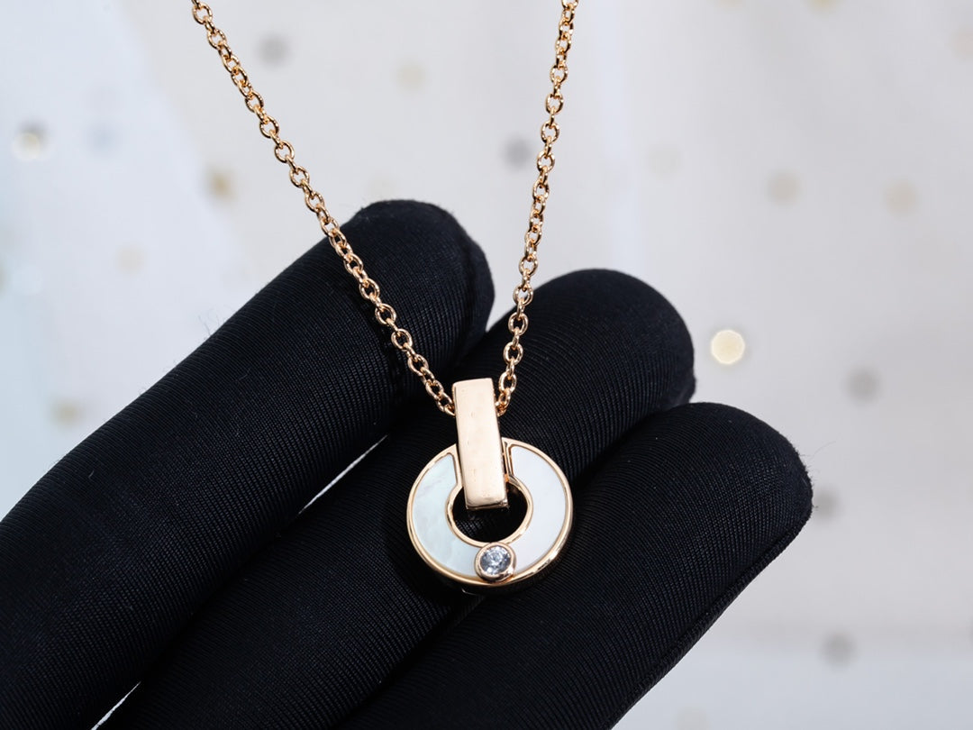 [Noble Jewelry]GARI NECKLACE PINK GOLD MOP