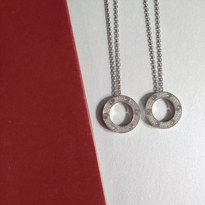 [Noble Jewelry]LOVE NECKLACE ADJUSTABLE SILVER