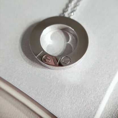 [Noble Jewelry]LOVE NECKLACE ADJUSTABLE SILVER