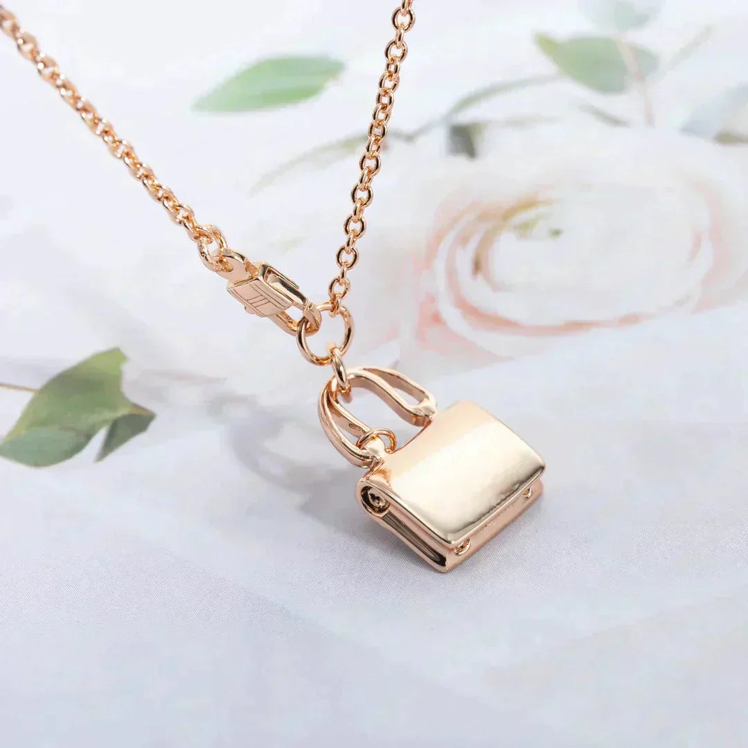 [Noble Jewelry]AMULETTE PEDANT ROSE GOLD NECKLACE