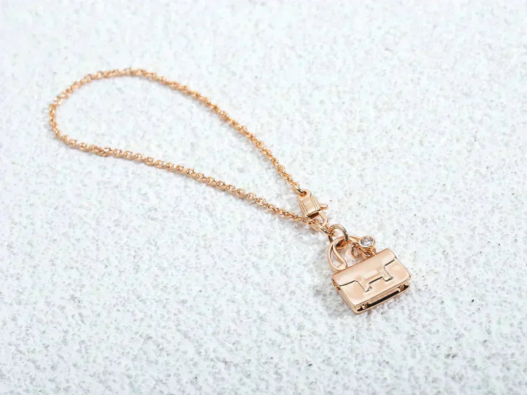 [Noble Jewelry]AMULETTE PEDANT ROSE GOLD NECKLACE