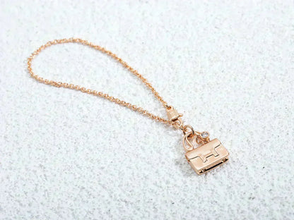 [Noble Jewelry]AMULETTE PEDANT ROSE GOLD NECKLACE