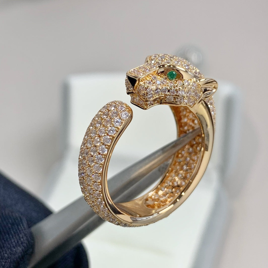 [Noble Jewelry]PANTHERE PINK GOLD DIAMOND RING