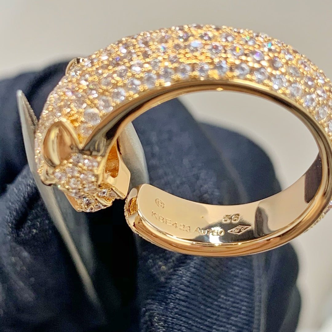 [Noble Jewelry]PANTHERE PINK GOLD DIAMOND RING