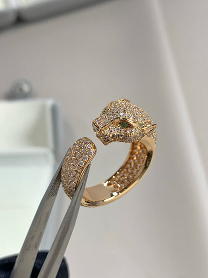 [Noble Jewelry]PANTHERE PINK GOLD DIAMOND RING