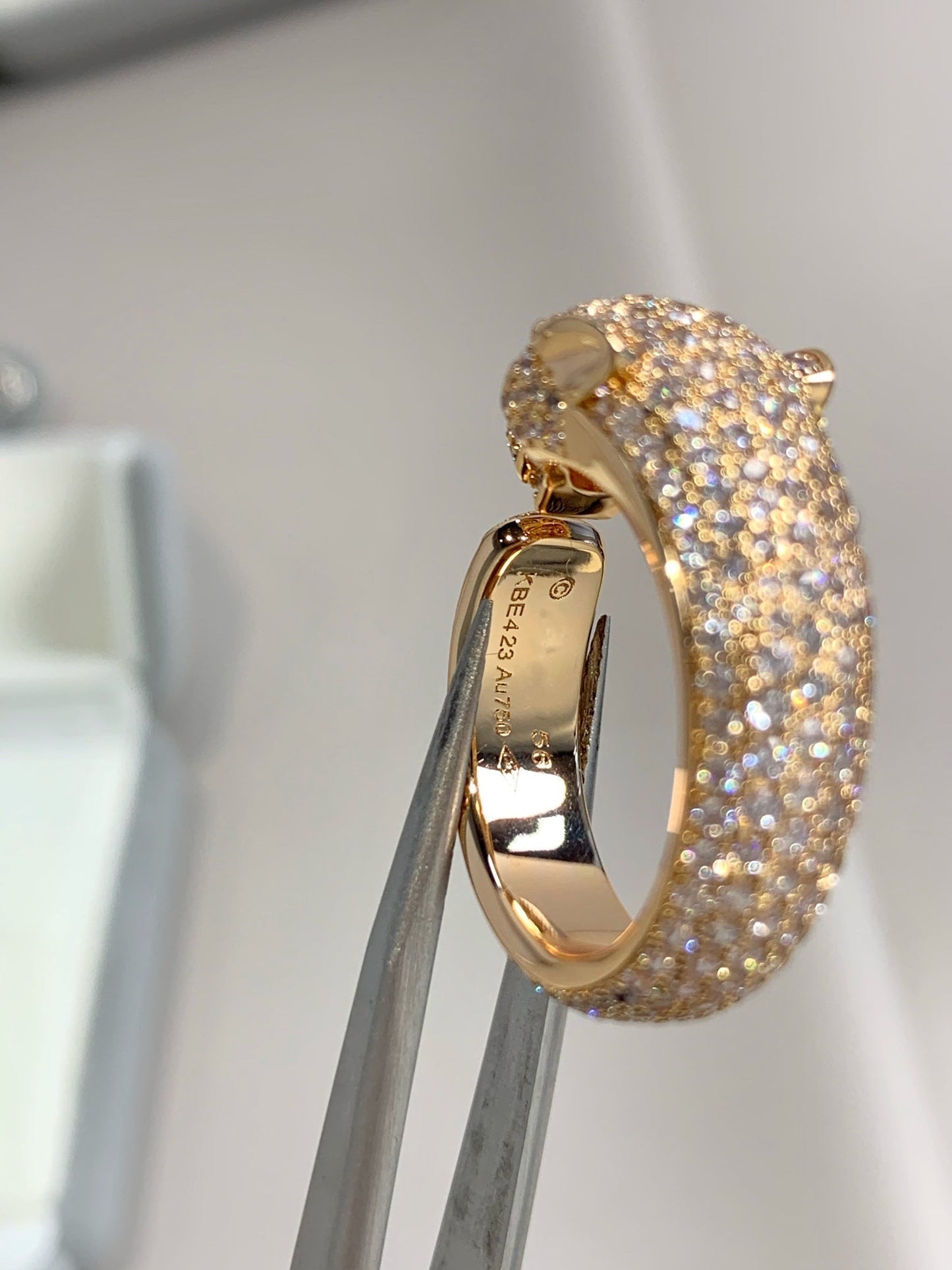 [Noble Jewelry]PANTHERE PINK GOLD DIAMOND RING