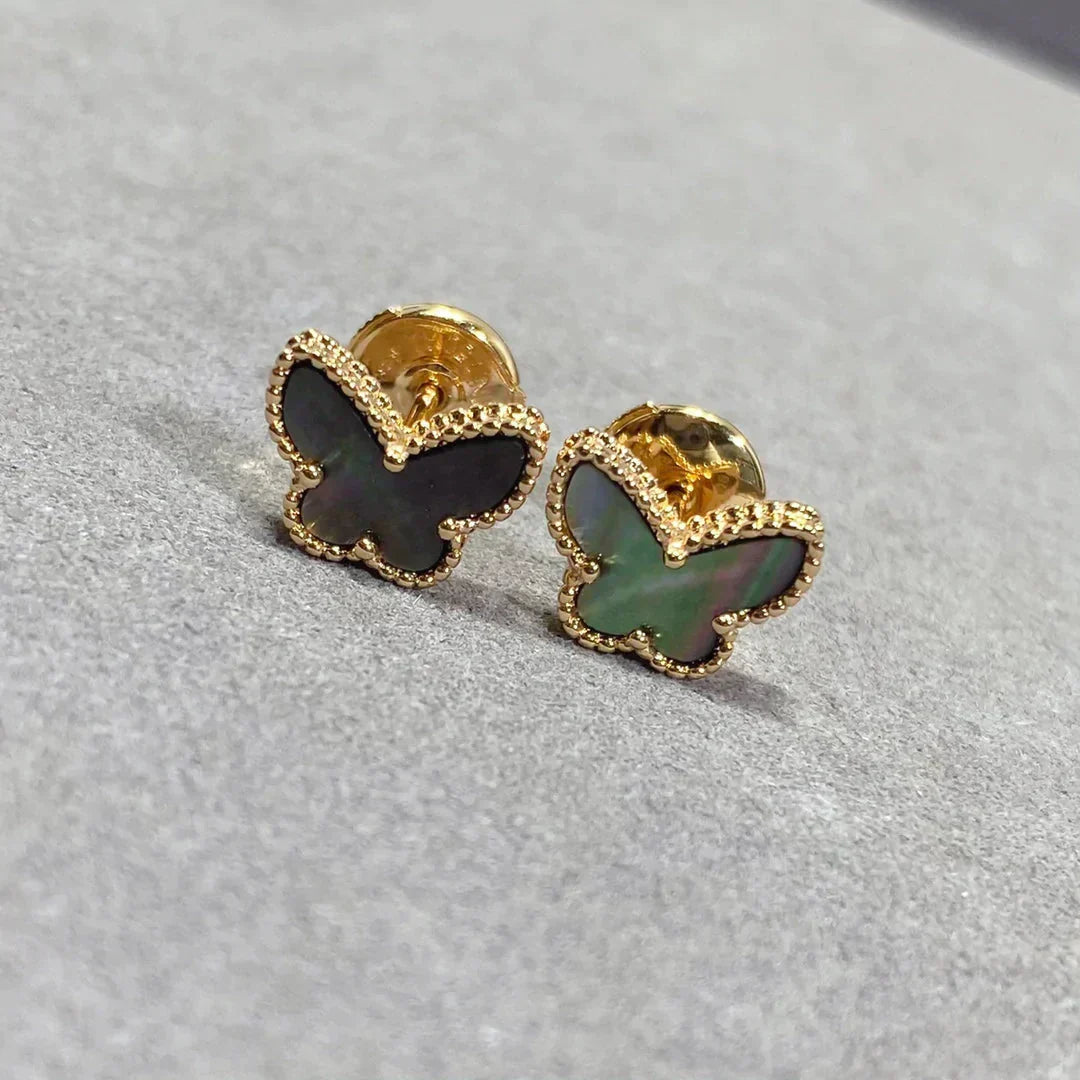 [Noble Jewelry]BUTTERFLY DARK MOP  EARRINGS