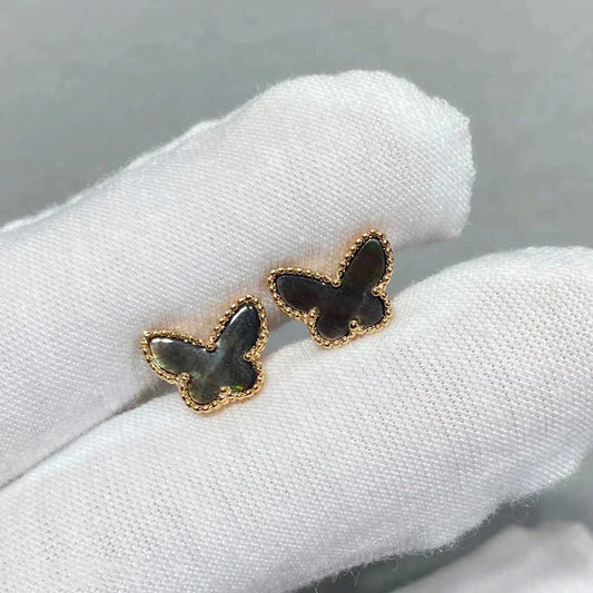 [Noble Jewelry]BUTTERFLY DARK MOP  EARRINGS