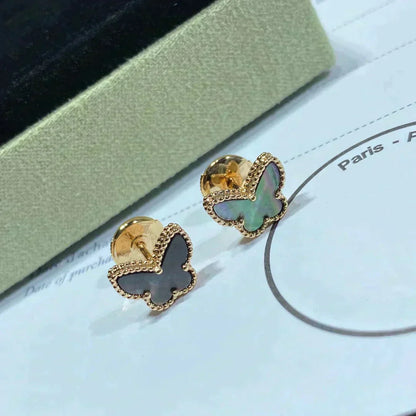 [Noble Jewelry]BUTTERFLY DARK MOP  EARRINGS