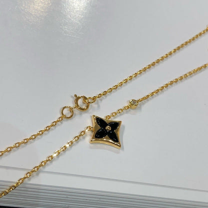 [Noble Jewelry]STAR BLACK MOP NECKLACE