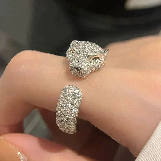 [Noble Jewelry]PANTHERE 5.5MM ALL DIAMOND RING