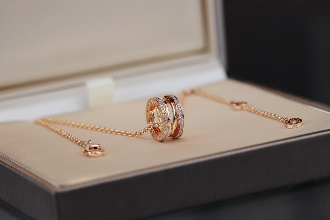 [Noble Jewelry]ZERO 1 PINK GOLD NECKLACE