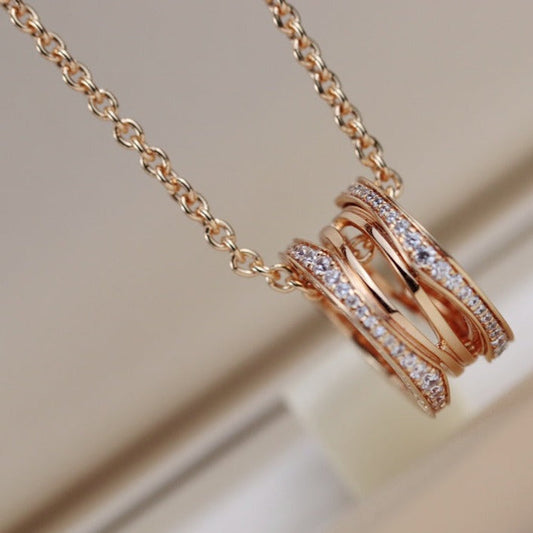 [Noble Jewelry]ZERO 1 PINK GOLD NECKLACE