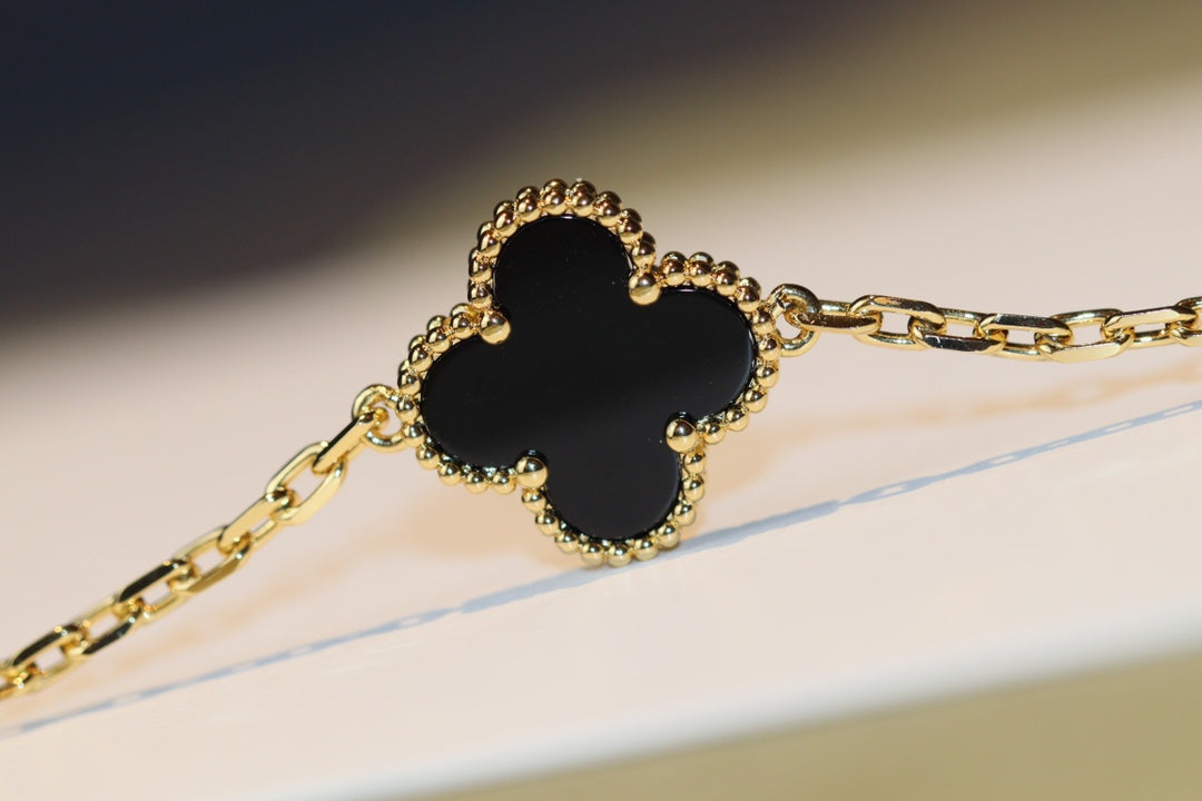 [Noble Jewelry]CLOVER 20 MOTIFS ONYX ROSE GOLD