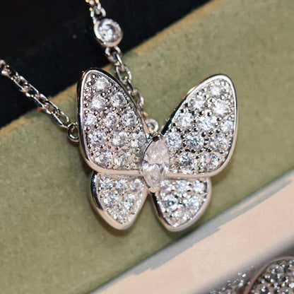 [Noble Jewelry]BUTTERFLY DIAMOND NECKLACE