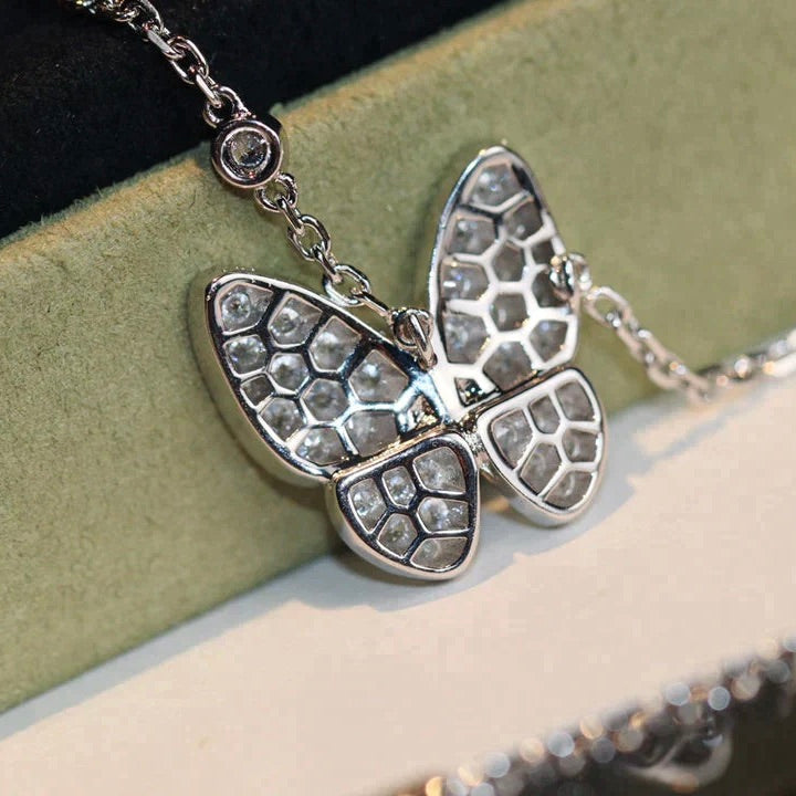 [Noble Jewelry]BUTTERFLY DIAMOND NECKLACE