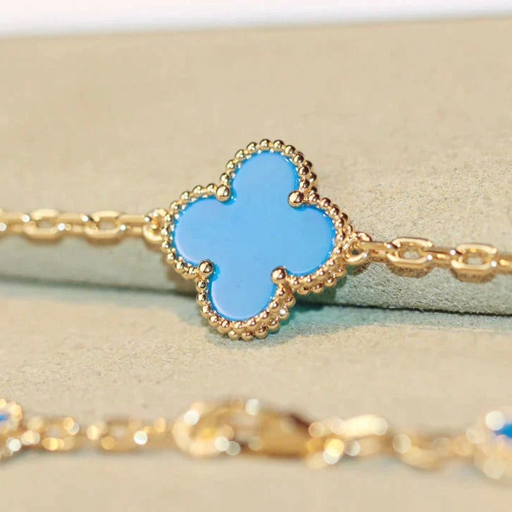 [Noble Jewelry]CLOVER 20 MOTIFS TURQUOISE GOLD