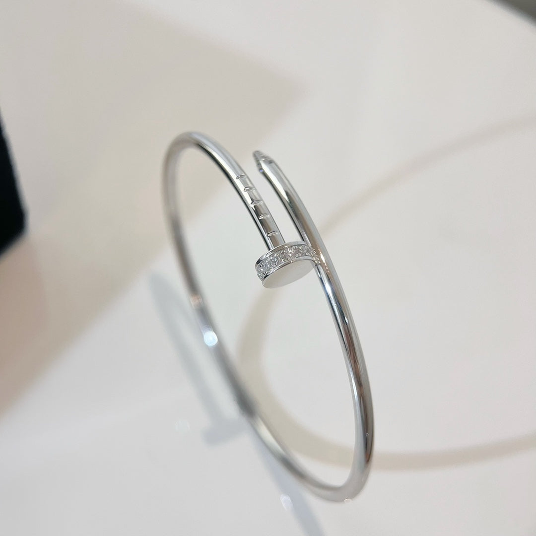 [Noble Jewelry]JUSTE BRACELET 2.5MM SILVER DIAMOND