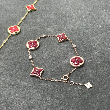 [Noble Jewelry]STAR AND SUN CARNELIAN 4 MOTIFS 3 DIAMONDS