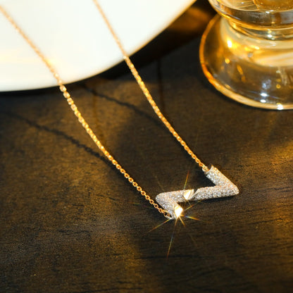 [Noble Jewelry]VOLT SILVER DIAMOND PEDANT NECKLACE