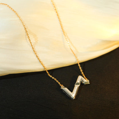 [Noble Jewelry]VOLT SILVER DIAMOND PEDANT NECKLACE