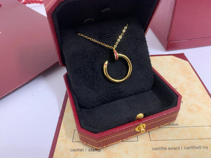 [Noble Jewelry]JUSTE PINK DIAMOND NECKLACE