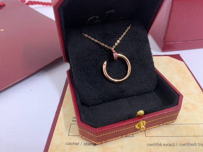 [Noble Jewelry]JUSTE PINK DIAMOND NECKLACE