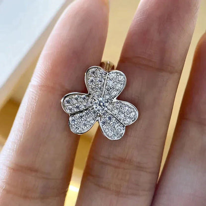 [Noble Jewelry]CLOVER COMOS DIAMOND EARRINGS SILVER